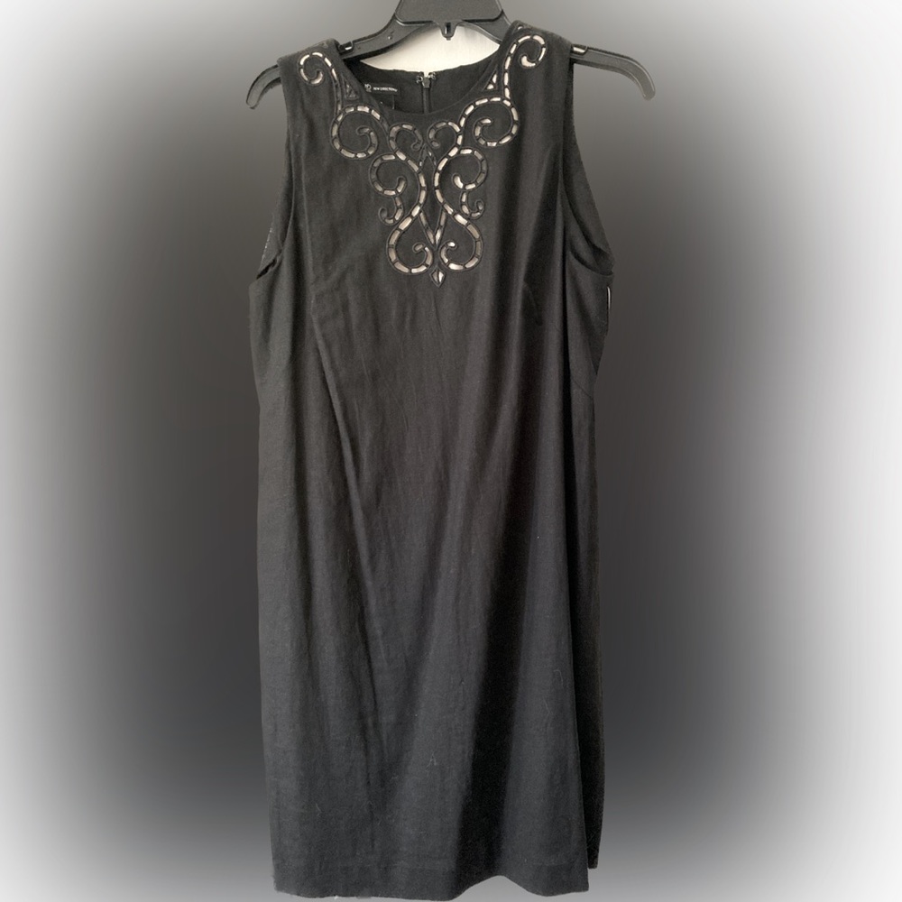 Linen/Rayon New Directions Black Dress